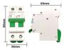 Imagem de Kit String Box Solar 500V 2P Disjuntor + DPS 40kA DC CC