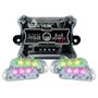 Imagem de Kit Strobo AJK Rítimico 2.0 Com Controle + 4 Faróis RGB 6W