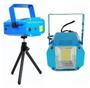Imagem de Kit Strobo Leds Xênon Luz Branco 20W Com Mini Laser Colorido