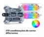 Imagem de Kit Strobo Rgb Luz Som Automotivo Ajk Farol 9w