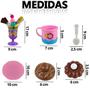 Imagem de Kit Sundae Sorveteria brinquedo rosquinhas doces confeitaria