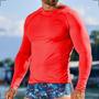 Imagem de Kit Sunga Tradicional Boxer Camisa Proteção Malha Fria Natação Segunda Pele Compressão Manga Longa Masculina Uv 50+ Praia Piscina Surf