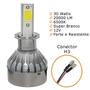 Imagem de Kit Super Led Agile 2010 2011 2012 Farol Baixo H7 + Milha H3 20000 Lumens