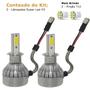 Imagem de Kit Super Led Celta 2000 2001 2002 2003 2004 2005 Farol Milha H3 20000 Lumens