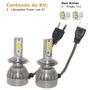 Imagem de Kit Super Led Corsa 2002 03 04 05 06 07 08 09 10 11 12 13 14 Farol Baixo H7 20000 Lumens