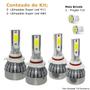 Imagem de Kit Super Led Cruze 2018 2019 2020 Farol Baixo HB3 + Milha H7 20000 Lumens