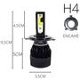 Imagem de Kit Super Led Farol Alto E Baixo H4 Cobalt Foco Simples