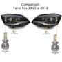 Imagem de Kit Super Led Fox 2010 a 2020 Farol Baixo H7 20000 Lumens