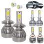 Imagem de Kit Super Led Gol G5 2008 a 2012 Farol Duplo Baixo H7 + Alto H1 + Milha HB4 20000 Lumens