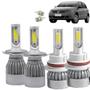 Imagem de Kit Super Led Gol G5 2008 a 2012 Farol Simples Alto e Baixo H4 + Milha HB4 20000 Lumens