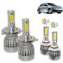 Imagem de Kit Super Led Gol G5 2008 a 2012 Farol Simples Alto e Baixo H4 + Milha HB4 20000 Lumens