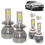 Imagem de Kit Super Led Jetta 2011 a 2014 Farol Baixo H7 + Milha HB4 20000 Lumens