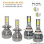 Imagem de Kit Super Led Novo Polo Farol Baixo H7 + Milha H11 20000 Lumens