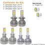 Imagem de Kit Super Led Parati G3 2000 a 2005 Farol Duplo Baixo H7 + Alto H1 + Milha H3 20000 Lumens