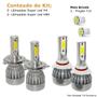 Imagem de Kit Super Led Prisma 2006 07 08 09 10 11 2012 Farol Alto e Baixo H4 + Milha HB4 20000 Lumens