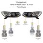 Imagem de Kit Super Led Tracker 2017 2018 2019 Farol Baixo H7 + Alto H1 20000 Lumens