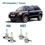 Imagem de Kit Super Led Tucson 2010/2013 - Farol Alto, Baixo E Milha