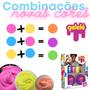 Imagem de Kit Super Slime Gelele Tie Dye Tinta Glitter Colorir Amoeba Brilhante Unicornio Divertida