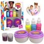 Imagem de Kit Super Slime Gelele Tie Dye Tinta Glitter Colorir Amoeba Brilhante Unicornio Divertida