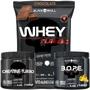 Imagem de Kit Suplemento Combo Whey Turbo 907g + Creatina 150g + Pre Treino B.O.P.E 150g Bope - Black Skull