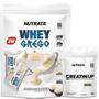 Imagem de Kit Suplemento Whey Grego 3W Nutrata 900g Creatina 300g Pura Refil