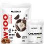 Imagem de Kit Suplemento Whey Protein W100 Nutrata 900g Creatina 300g Pura Refil