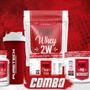 Imagem de Kit suplementos (Whey 2W 900g Refil + BCAA 120 Caps+Creatina 96g+Pure Pre-treino + Coqueteleira)