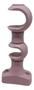 Imagem de Kit Suporte Cortina Duplo para Varão 19/28 mm Rosa Bebe Pvc par
