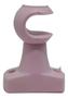 Imagem de Kit Suporte Cortina para Varão 19mm Rosa Bebe Pvc (par)