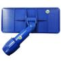 Imagem de Kit Suporte Limpa Tudo LT Com Giro Junção Articulada + 10 Fibra Azul Para Parede Formica Inox Teflon