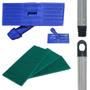 Imagem de Kit Suporte Lt Limpa Tudo + 3 Fibras + Cabo Alumínio 50 Cm