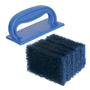 Imagem de Kit Suporte Manual Azul + 5 Fibraço Limpeza Pesada Superpro