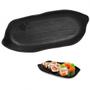 Imagem de Kit Sushi 13 Pecas Travessas e Pratos em Melamina / Plastico Preto  Bestfer 