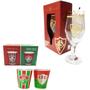 Imagem de Kit Taça Windsor 330Ml Vidro + 2Un Copo Dose Shot 60Ml Pinga