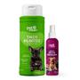 Imagem de Kit Talco Banho a Seco  Perfume Pet Cheiroso Shampoo Higiene caes gatos filhote Pet Clean