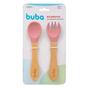 Imagem de Kit Talher De Silicone Bambu Garfo Colher De Bebe Buba