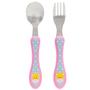 Imagem de Kit Talher Infantil - Colher e Garfo - Animal Fun - Girafinha - Buba