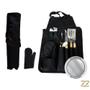 Imagem de Kit Talheres Churrasco Com 8 Peças Inox Com Avental e Luva 5189