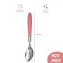Imagem de Kit Talheres Decorado com 48 Colher Rosa Blumenau Aço Inox