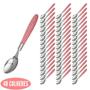 Imagem de Kit Talheres Decorado com 48 Colher Rosa Blumenau Aço Inox