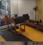 Imagem de Kit tapete 10 tatames eva 100x100 preto /laranja  10mm yoga, academia, treino