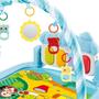 Imagem de Kit Tapete Azul Bebe com Itens Educativos Sensoriais e Manta