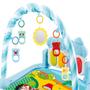 Imagem de Kit Tapete Azul Bebes Ginásio Infantil e Chocalho Interativo