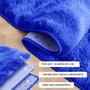 Imagem de Kit Tapete Banheiro Felpudo Peludo Mesclado Azul 40 x 60 cm