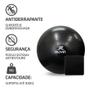 Imagem de Kit - Tapete Para Yoga em PVC Muvin  Tamanho 168cm x 61cm x 0,4cm  Bola de Pilates 65cm Com Bomba