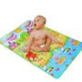 Imagem de Kit Tapete Tatame em Eva Infantil Grande 120x90cm + Almofada Rolinho Buba para Atividades Proteção Conforto para o Bebe
