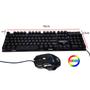 Imagem de Kit Teclado Com Fio Mouse Gamer Led Luz De Fundo RGB Alta Qualidade NA300