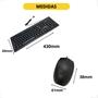 Imagem de KIT Teclado com fio USB + Mouse Óptico com fio