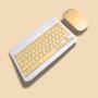 Imagem de Kit Teclado Com Mouse Bluetooth Sem Fio Coloridos Wireless