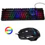 Imagem de Kit Teclado Com Mouse Gamer Com Fio Iluminação De Fundo RGB Na300